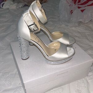 Jessica Simpson bridal heels